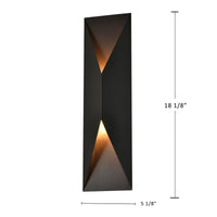 Crimsyn Bronze Outdoor LED Wall Sconce