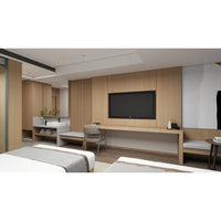 Natural Veneered Wall Panel Elm with Gray Cathedral Grain 2