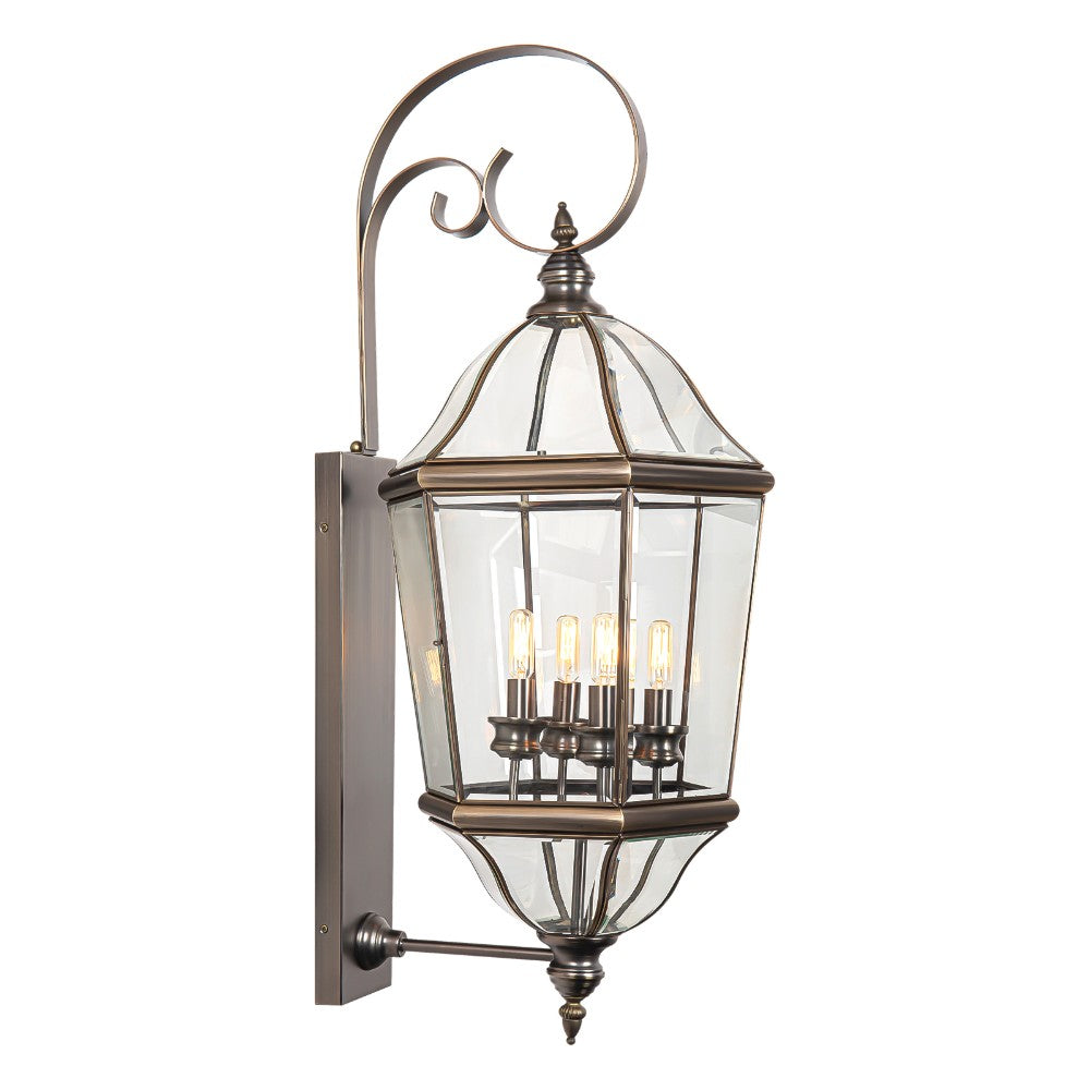 Bromley Copper Finish Outdoor Light Fixture (36")