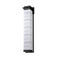 Livia Black Led Outdoor Wall Scones