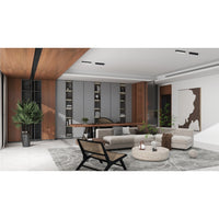 Natural Veneered Wall Panel Black Walnut with Bronze Cathedral Grain 3