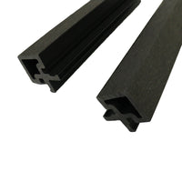 Black Color Fluted Panel Trim