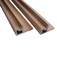 Teak Edge Trim Fluted Panel