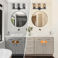 Whisper Black Vanity Light – Sleek & Modern Wall Fixture