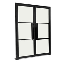3 Lite Double Steel Door