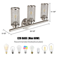 Whisper Nickel Vanity Light – Modern & Elegant Fixture