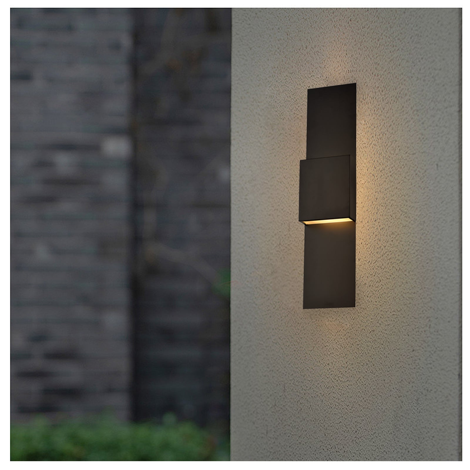 Lomond Black Led Outdoor Wall Scones