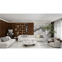 Natural Veneered Wall Panel Black Walnut with Cathedral Grain 2