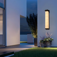 Livia Black Led Outdoor Wall Scones