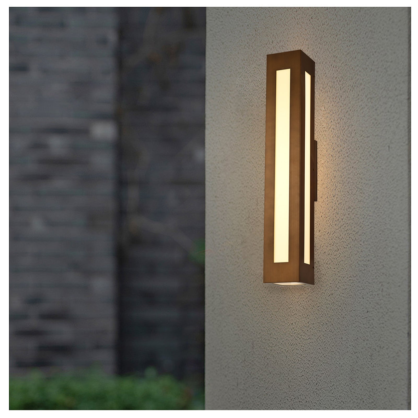 Lumiere Bronze Led Outdoor Wall Scones