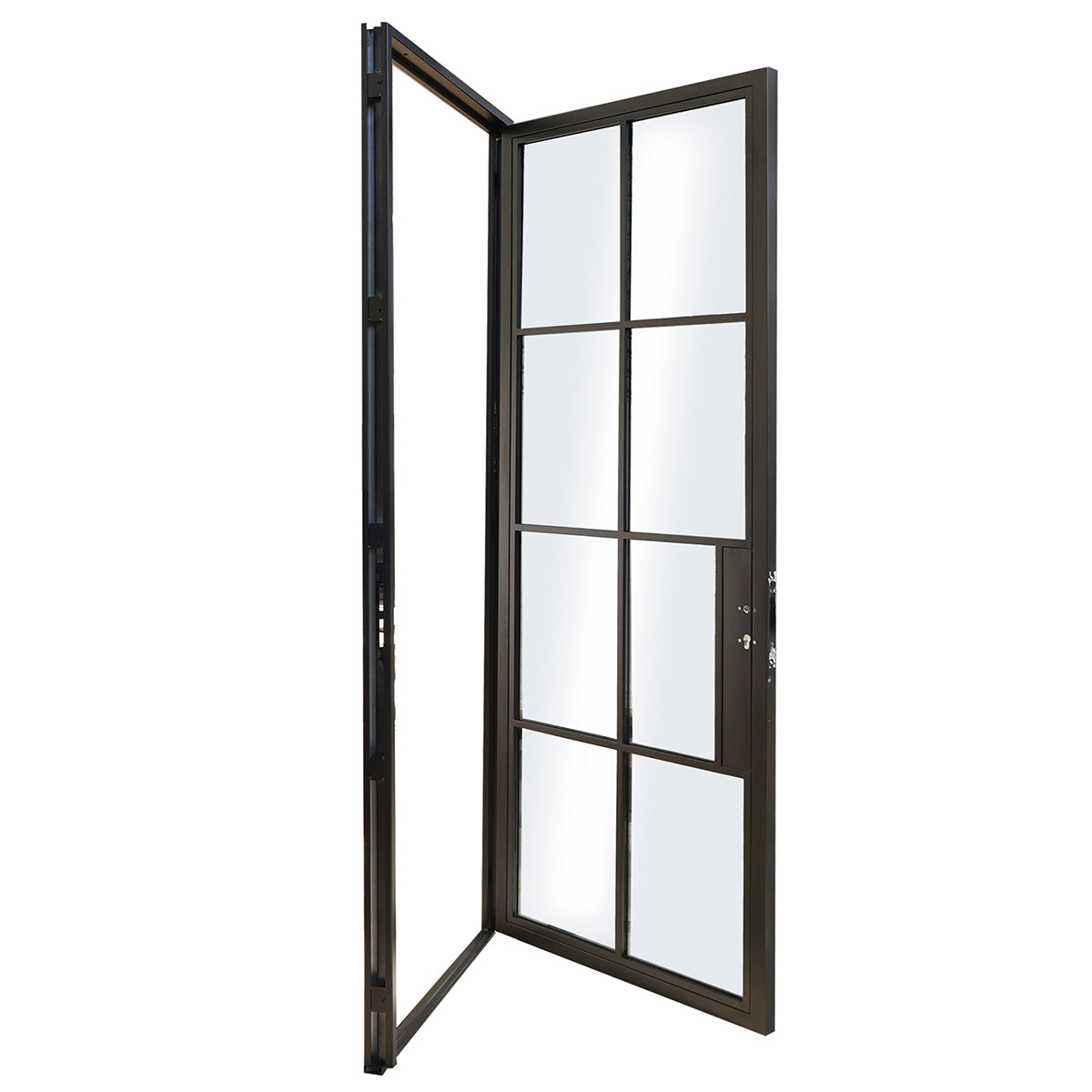 8 Lite single steel door, 36x80"