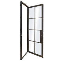 8 Lite Single Steel French Door, 36x80"