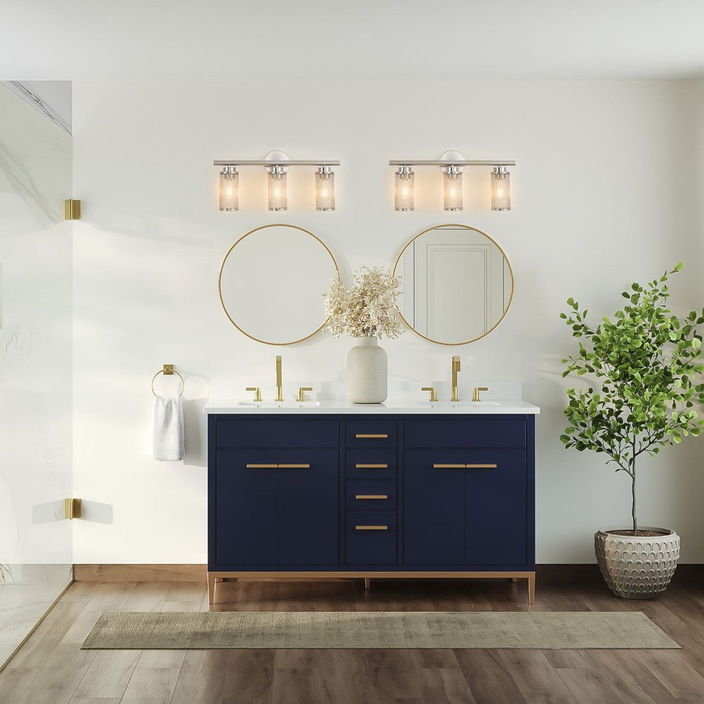 Whisper Nickel Vanity Light – Modern & Elegant Fixture