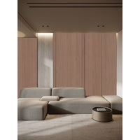 Natural Veneered Wall Panel Black Walnut with Brown Cathedral Grain 2