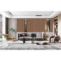 Image of Natural Veneered Wall Panel Elm with Bronze Cathedral Grain