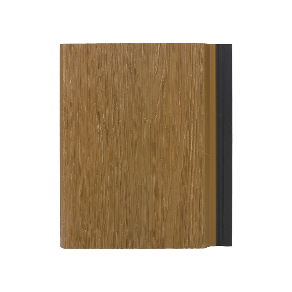 Exterior Shiplap Cladding Wall Panel, Brown Teak