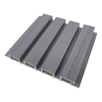 Image of Exterior Fluted Slat Wall Panel in Ash Gray