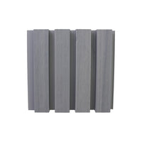 Exterior Fluted Slat Wall Panel in Ash Gray