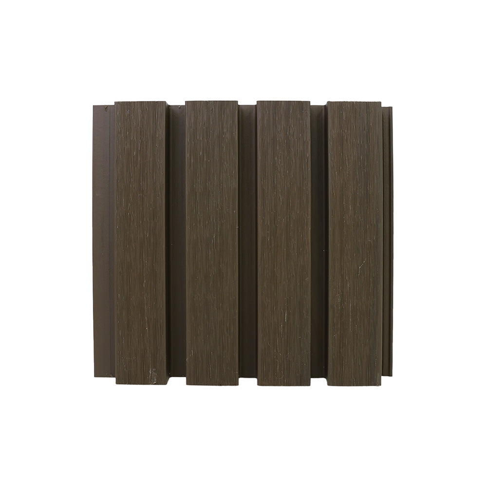 Exterior Fluted slat, brown walnut