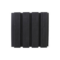 Exterior Fluted Slat Wall Panel, Charcoal/Black