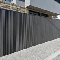 Exterior Fluted Slat Wall Panel Ash Gray