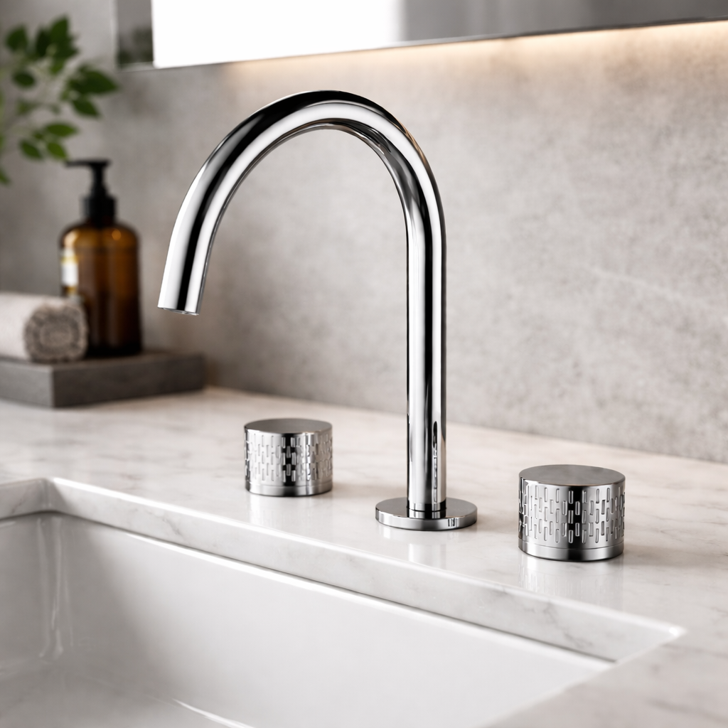 Dilusso Lexia 1.2 GPM Widespread Bathroom Faucet, Chrome