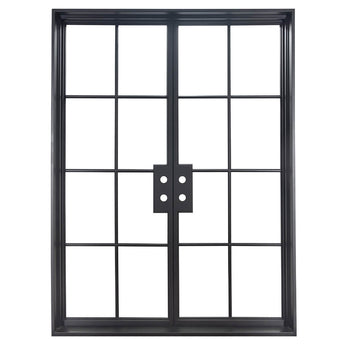 8 Lite double steel door, 60x120"