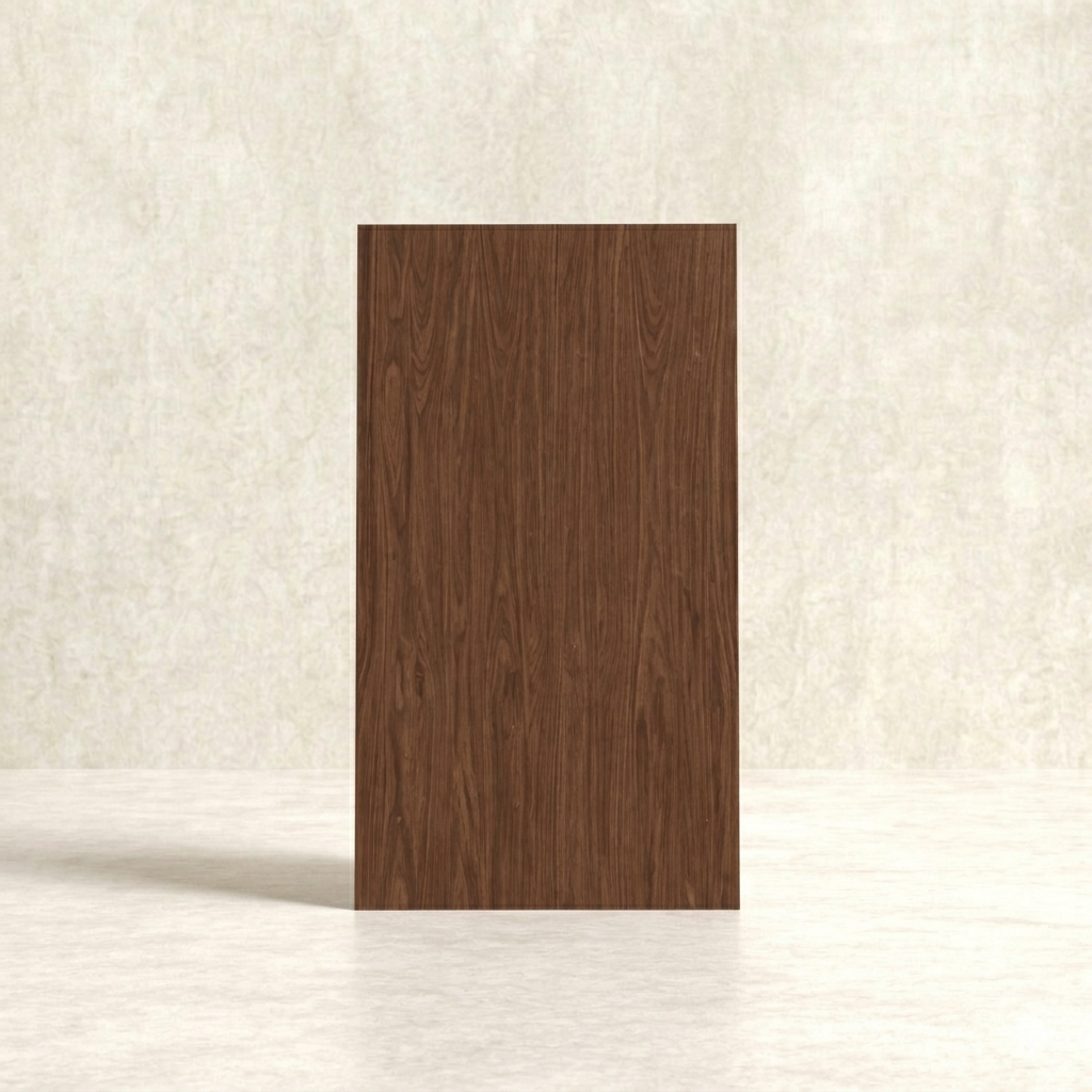 Natural Veneered Wall Panel, Black Walnut With Cathedral Grain