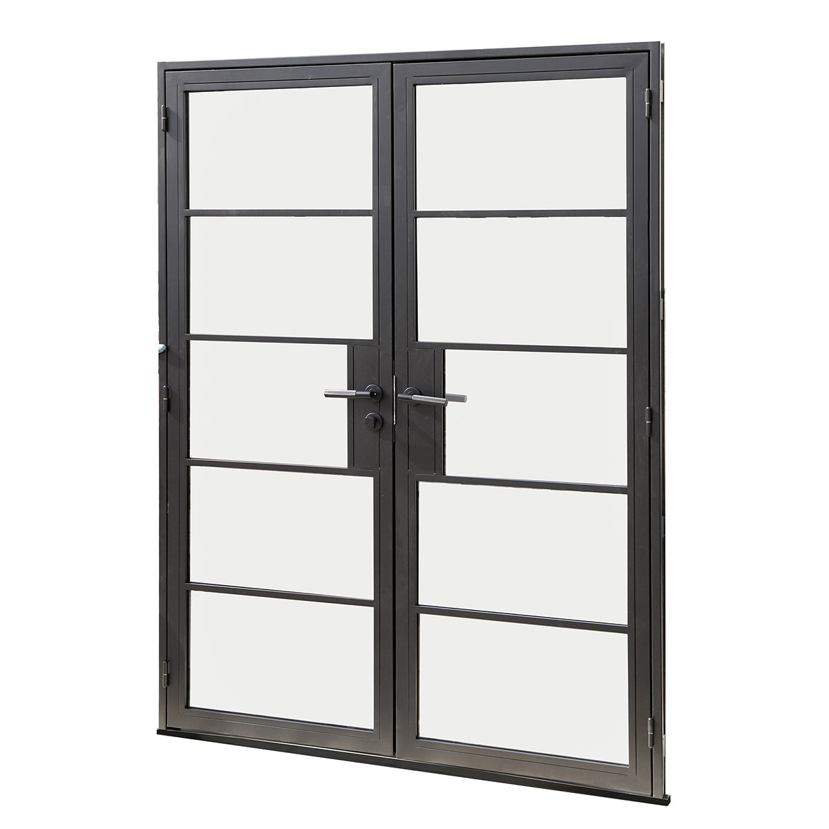 5 Lite double steel door, 60x80"