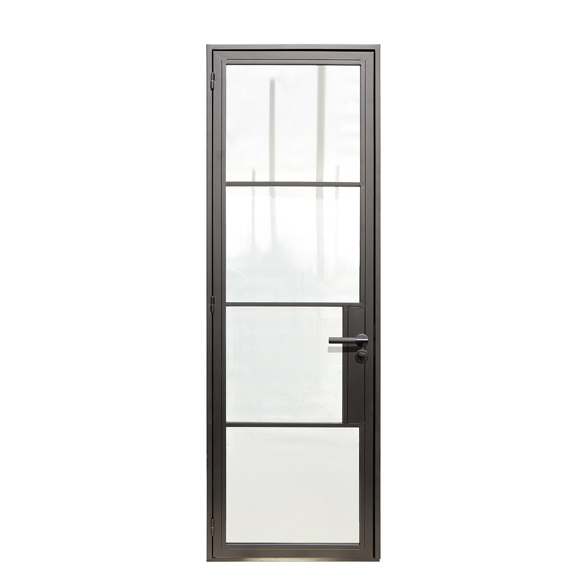 4 Lite Modern Single Steel Door, 36x80"