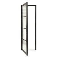 4 Lite Modern Single Steel Door, 36x96" at USA builders depot