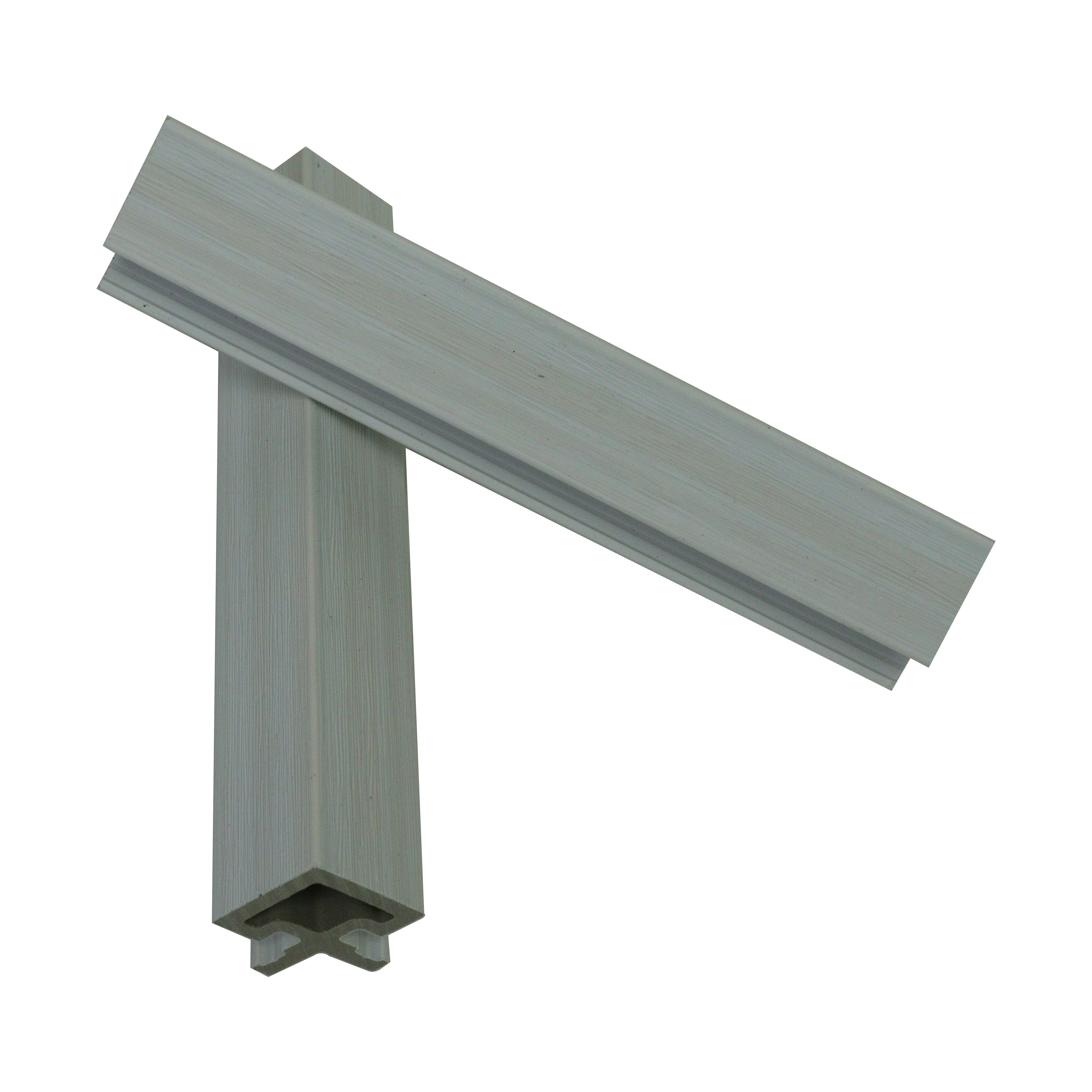 Fluted Panel Gray Edge Trim