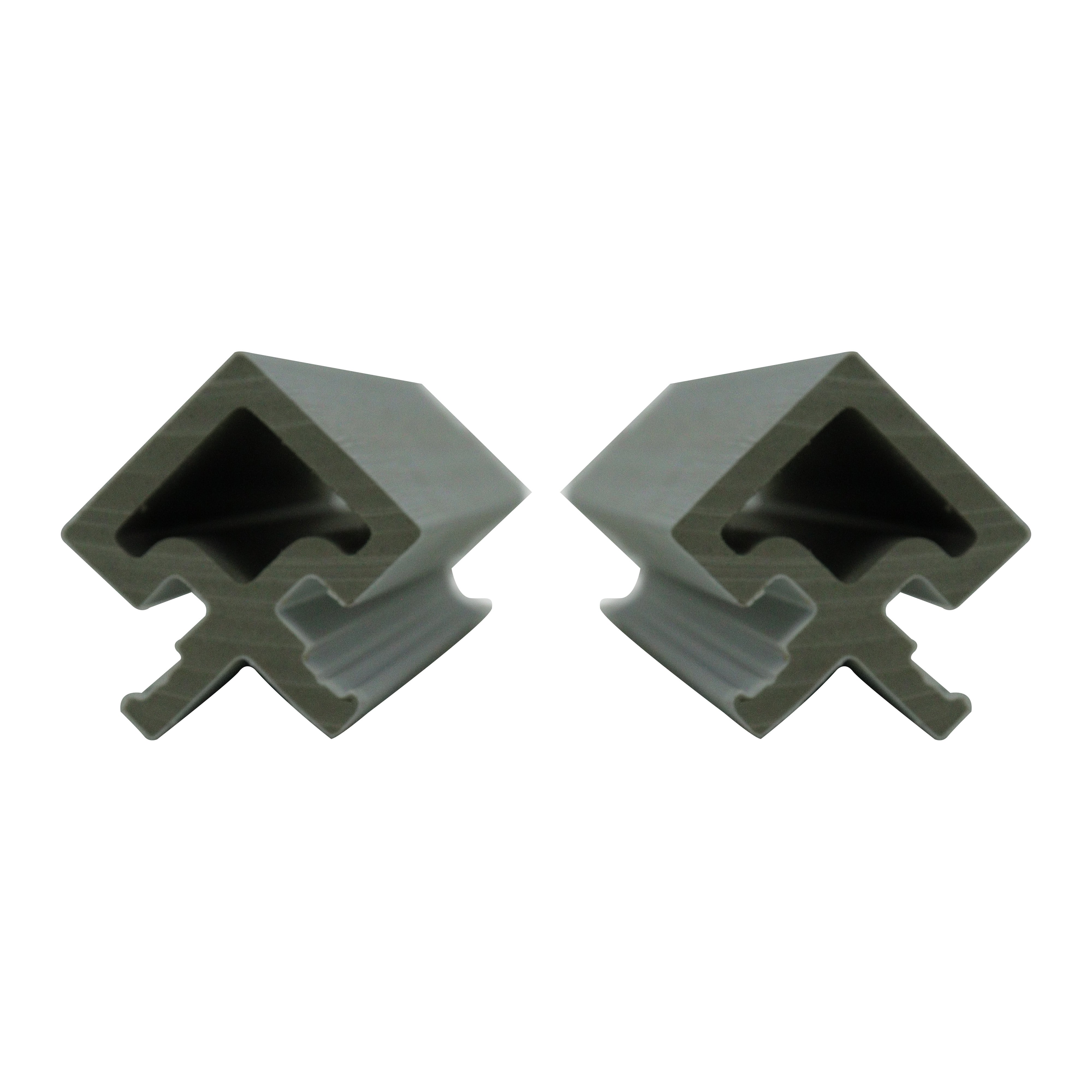 Fluted Panel Gray Edge Trim