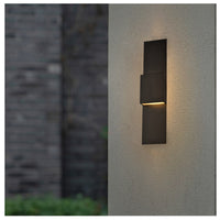 Lomond Black Led Outdoor Wall Scones
