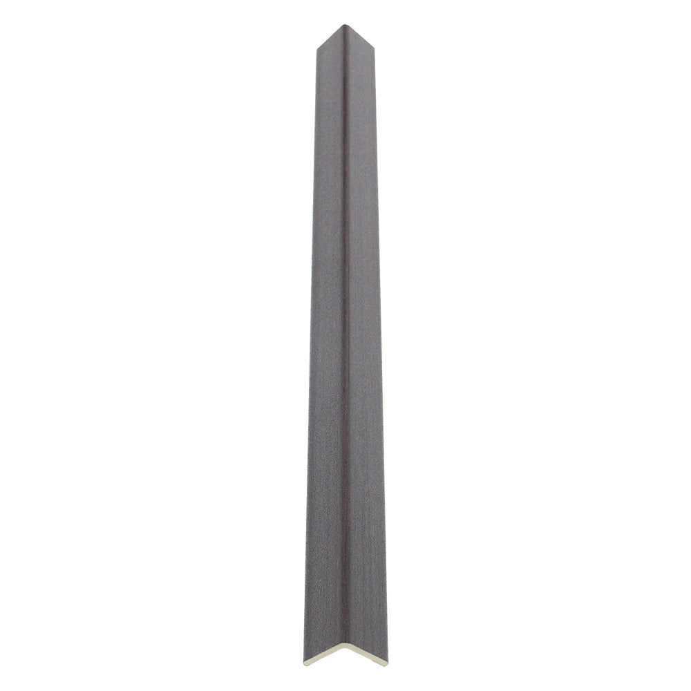 WPC Corner Trim Wall Panel, Graphite Black