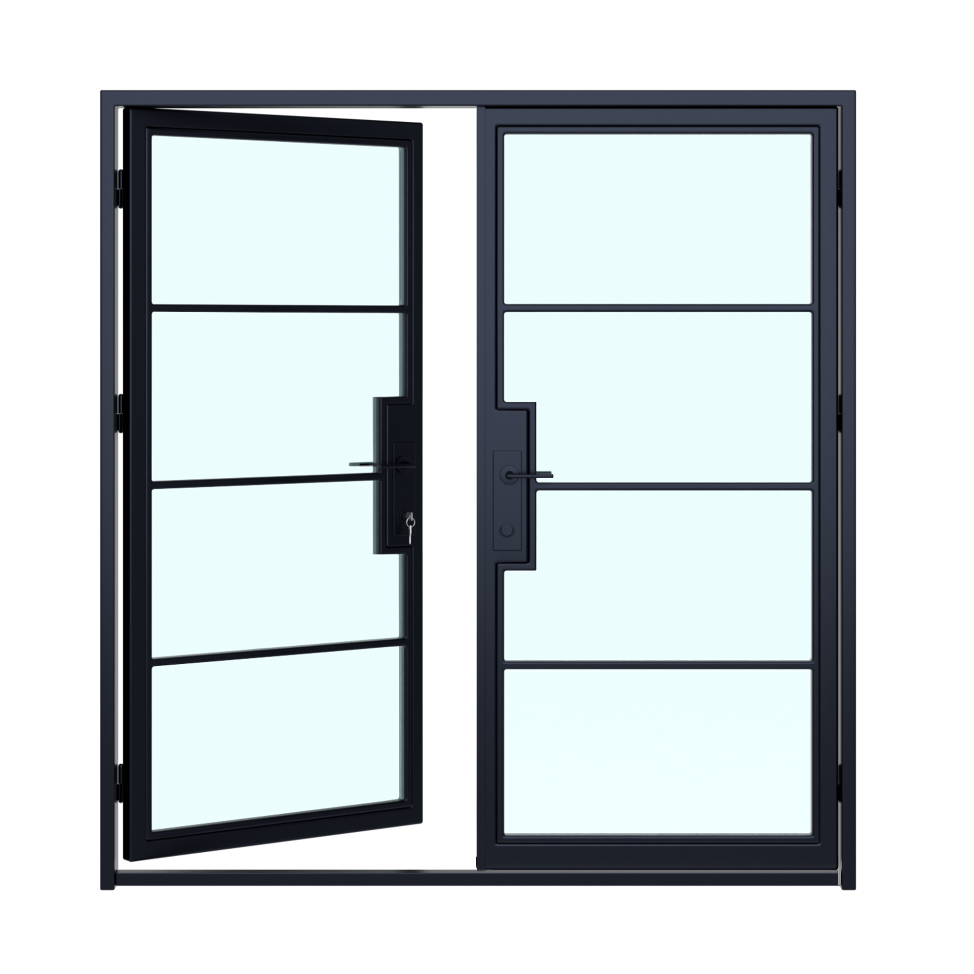 USABD 4 Lite Double Steel Door (New Design)