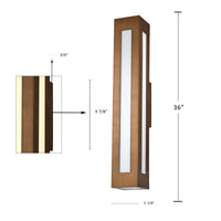 Lumiere Bronze LED Size