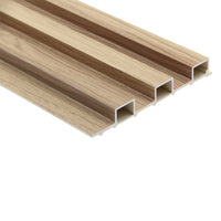 Image of WPC Fluted Slat Wall Panel in Beech