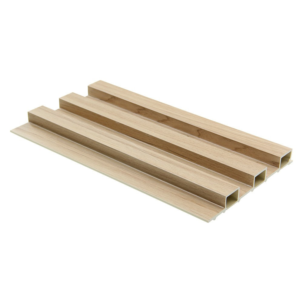 WPC fluted slat, butternut