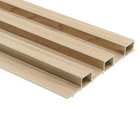 image of WPC Fluted Slat Wall Panel in Butternut