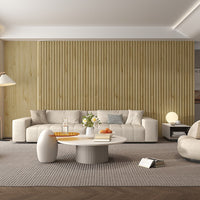 WPC Fluted Slat Wall Panel Butternut