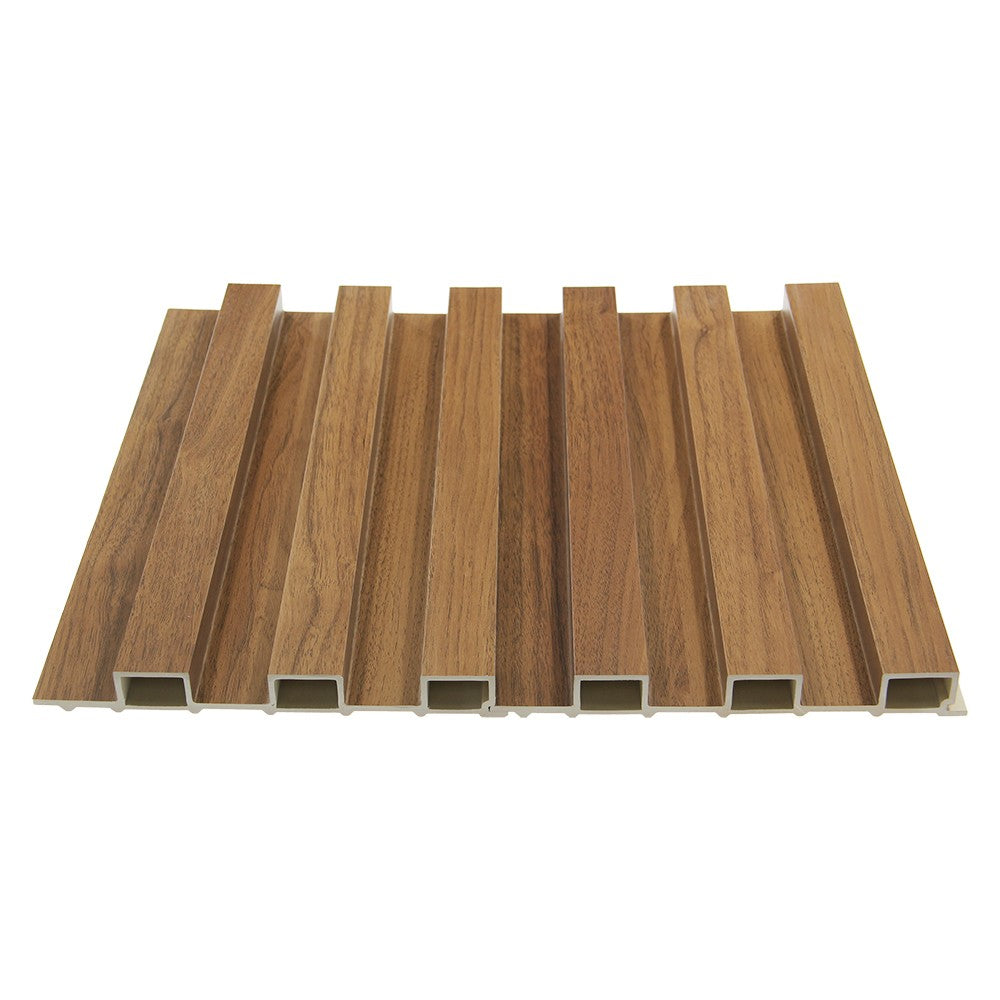 WPC fluted slat, forest brown