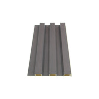 Image of WPC Fluted Slat Wall Panel Graphite Black