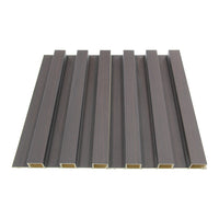 WPC Fluted Slat Wall Panel in Graphite Black image 2