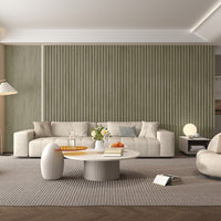 Image WPC Fluted Slat Wall Panel in Natural Grey