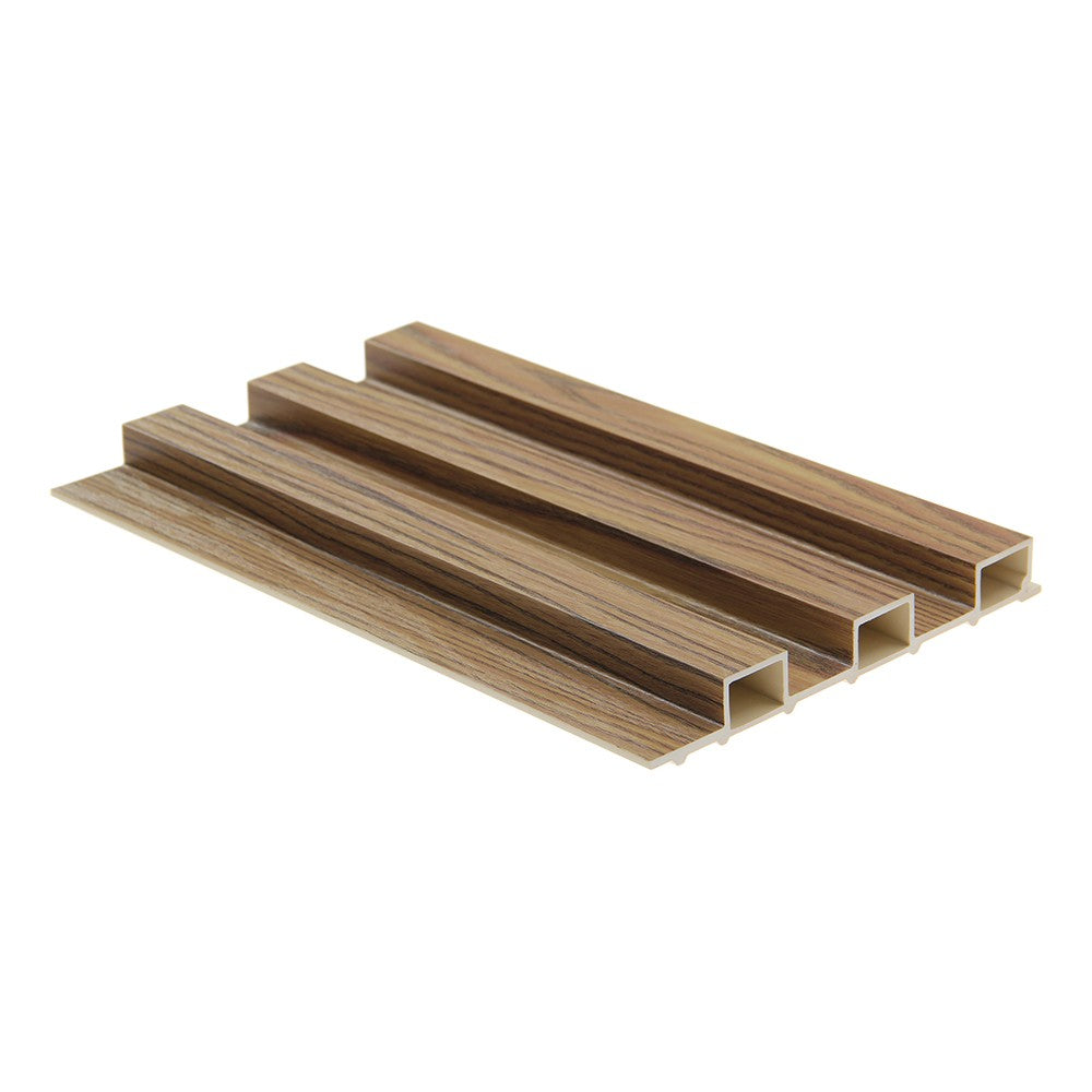 WPC fluted slat, natural walnut