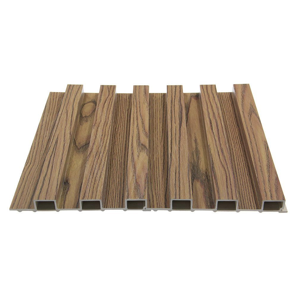 WPC fluted slat, natural walnut