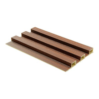 WPC Fluted Slat Wall Panel in Retro Red