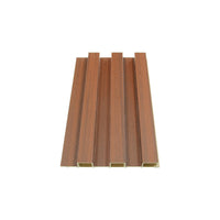 image of WPC Fluted Slat Wall Panel Retro Red