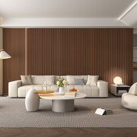 WPC Fluted Slat Wall Panel Retro Red